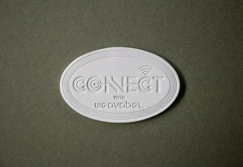 Weavabel Connect leather NFC patch