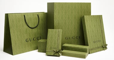 Gucci ethical packaging examples