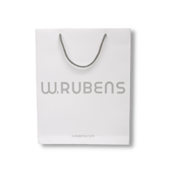 W.RUBENS White Kraft Paper Carrier Bag